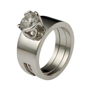 Moonlight Serenade | Engagement Diamond Ring | Platinum - Click Image to Close